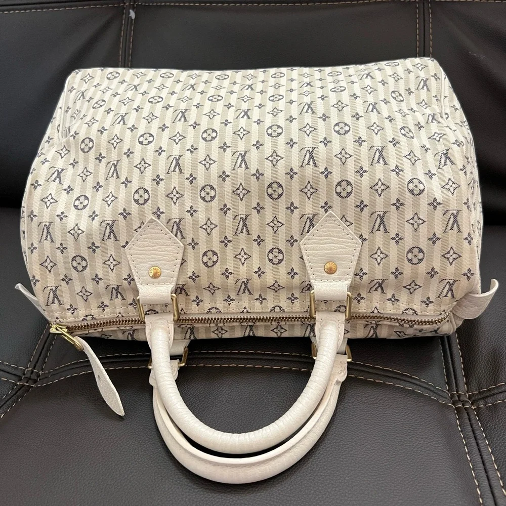Louis Vuitton Monogram Mini Lin Speedy 30 - Picture 3 of 13